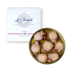 Galician Octopus in Olive Oil La Brujula 130g | Pulpo Gallego en Aceite de Oliva La Brújula 130 g
