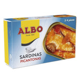 Sardines in Hot Sauce 3/4 Albo 120g Tin | Sardinas en Salsa Picante 3/4 Albo 120g