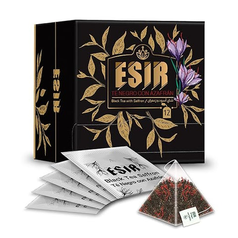 Black Tea with Saffron ESIR 25.2g Box | Té Negro con Azafrán ESIR (Caja de 25,2 g)
