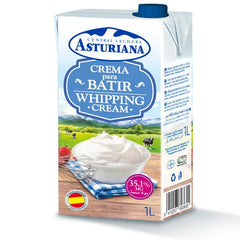 Whipping Cream 35.1% Fat Central Lechera Asturiana 1L Tetrabrick | Nata para montar 35,1% Grasa Central Lechera Asturiana 1L Tetrabrick