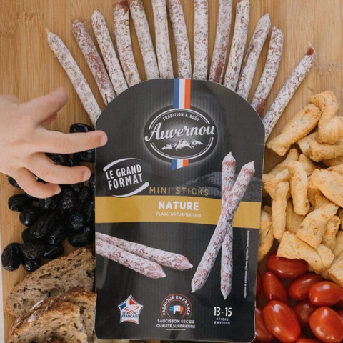 Mini Fuet Stick Chilli Auvernou 100g | Palitos de Fuet Picante Auvernou 100g