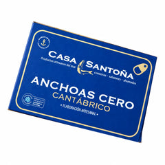 Cantabrian Anchovy 'Cero' in Sunflower Oil — Casa Santona 80g | Anchoa del Cantábrico 'Cero' en Aceite de Girasol — Casa Santona 80g