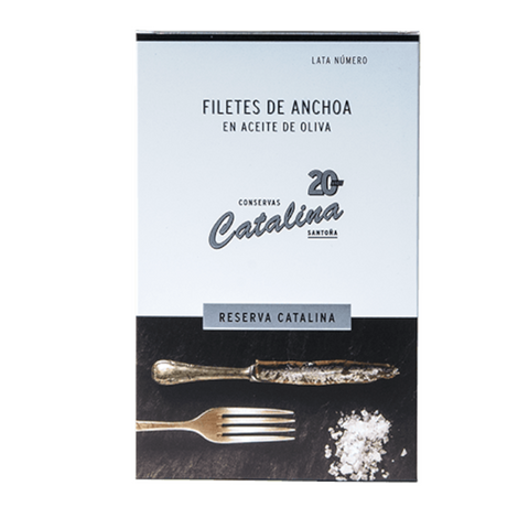 Cantabric Sea Anchovies in EVOO Reserva | Anchoas del Cantábrico en aceite de oliva Reserva Catalina