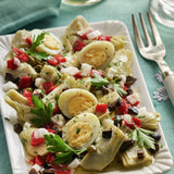 Baby Artichoke Hearts 40/60  in Brine Pelli  290g Glass Jar | Corazones de alcachofa Mini 40/60  Pelli  290 g