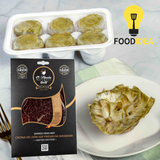 Artichoke Flowers with Crispy Cecina de León Shavings – Food Idea | Flores de Alcachofa con Virutas Crujientes de Cecina de León - FoodIdea