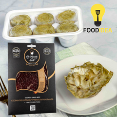 Artichoke Flowers with Crispy Cecina de León Shavings – Food Idea | Flores de Alcachofa con Virutas Crujientes de Cecina de León - FoodIdea