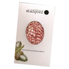 Iberico Bellota Salchichon 50% Blazquez 100g PDO Guijuelo| Salchichon Iberico  de bellota 50% Blazquez 80g DOP Guijuelo