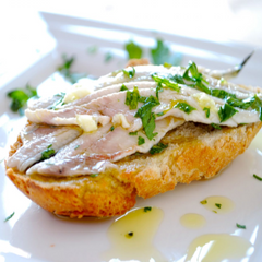 White Anchovy Fillets in Olive Oil Casa Santona 380g Terrine | Boquerones en Vinagre con aceite Casa Santona 380g