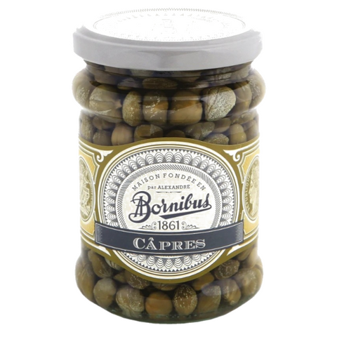 Caperberries Bornibus France 260g Glass Jar  | Alcaparras Bornibus 260g