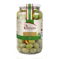 Marinated Green Crushed Olives Chupadedos Pedrerena | Aecitunas Chupadedos Pedrerna