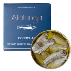 Hake Cheeks in Olive Oil Alalunga 134g Tin | Cocochas de Merluza en Aceite de Oliva 134g Tin
