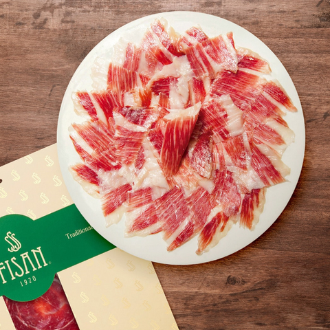 Field-Fed Iberico Ham Sliced Fisan | Jamón Ibérico Cebo de Campo  50% Fisan