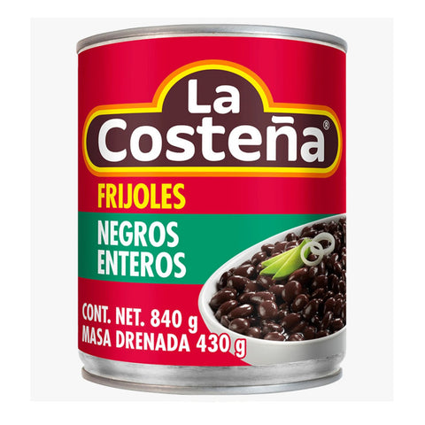 Whole Black Beans La Costena 560g Tin | Frijoles Negros Enteros La Costena 560 g