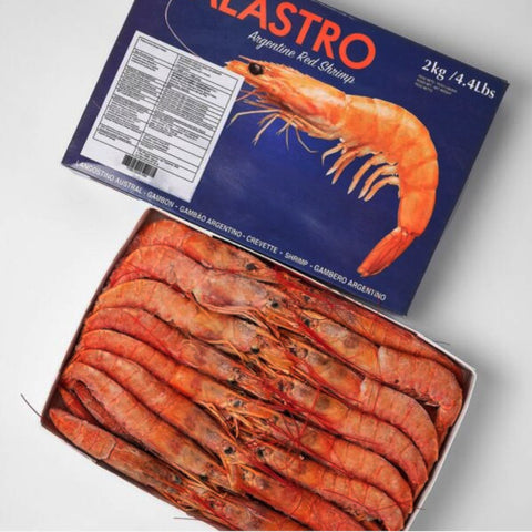 Frozen Argentinean Prawns Valastro 2kg Box (10-20/kg) | Gambon Argentino 10-20 Pc per Kg