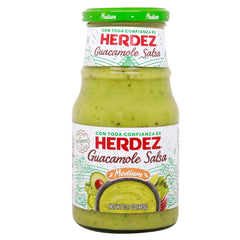 Guacamole Sauce Herdez 240g Glass Jar | Salsa Guacamole Picante Medio 240g