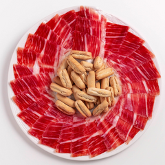 Bellota Ham 75% Iberico Hand Sliced Fisan | Jamón 75%  Ibérico de Bellota cortado a mano Fisan