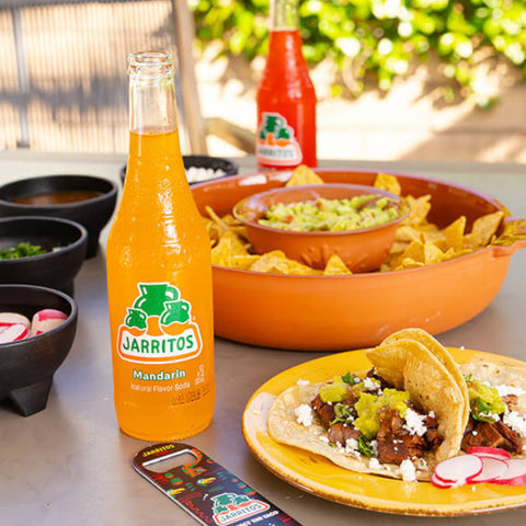 Mandarin Soda Jarritos 370ml Glass Bottle