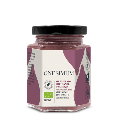 Artisanal Jam 81% Fig with Rice Syrup Onesimum|Mermelada artesanal de higo con sirope de arroz
