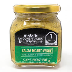 Green Mojito Sauce La Conspiracion 250g Glass Jar | Salsa Mojito Verde La Conspiracion 250g Cristal
