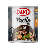 Paella Mix with Squid Ink Dani 190g Tin |Mix Paella con Tinta de Calamar Dani 190g