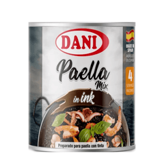 Paella Mix with Squid Ink Dani 190g Tin |Mix Paella con Tinta de Calamar Dani 190g