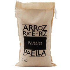 Round Paella Rice Olmeda Origenes 1kg Sack | Arroz Redondo para Paella 1kg Sack