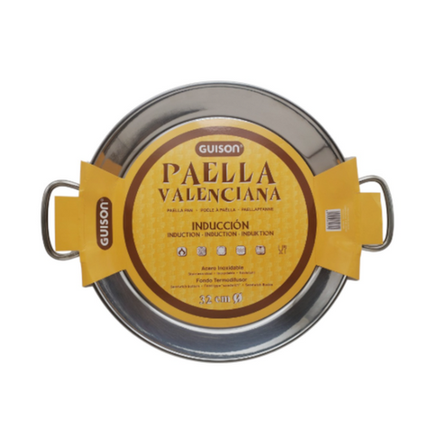 Stainless Steel Paella Vitro Guison | Paella de Acero Inoxidable Vitro Guison