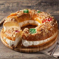  Roscon de reyes  7/8 Porciones Con Chocolate - Next Day delivery