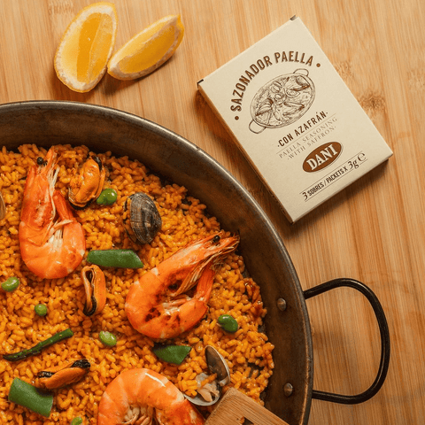 Seasoning for Spanish Paella with Saffron Dani|Sazonador para Paella con Azafrán Dani