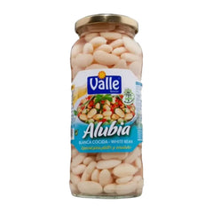 Cooked White Beans Valle 560g Glass | Alubias Blancas Valle 560g